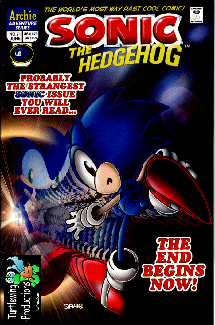 Sonic - Archie Adventure Series June 1999 Comic cover page